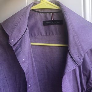 I am selling a Tommy Hilfiger purple button down shirt that is new with tags